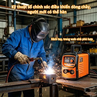 Máy Hàn Mini Siêu Nhỏ Cầm Tay MMA-225Điện 220V,Hàn Que 1.6-3.2mm,Tặng Bộ Phụ Kiện,Hạn bảo hành 1 năm