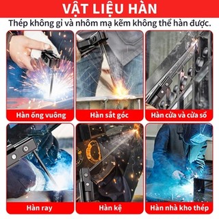 Máy Hàn Mini Siêu Nhỏ Cầm Tay MMA-225Điện 220V,Hàn Que 1.6-3.2mm,Tặng Bộ Phụ Kiện,Hạn bảo hành 1 năm