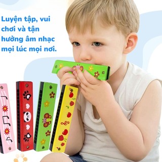 Kèn Harmonica Mini Cho Bé - Đồ Chơi Trẻ Em Kèn Gỗ Âm Nhạc Hoạt Hình Cute Giáo Dục Sớm