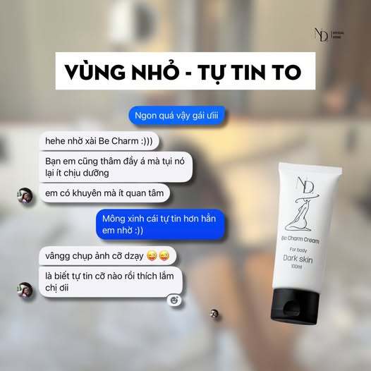 Kem Giúp Giảm Thâm v3, nhũ hoa, nách,... Body Be Charm