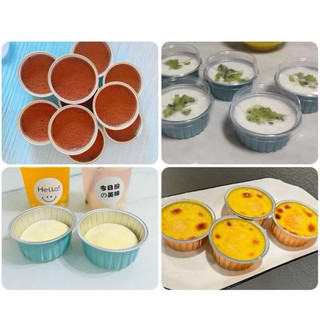 Set 10 Chiếc Nhôm Lá Thiếc Cốc Nồi Chiên Không dầu , Cốc Làm Bánh Tiện dụng
