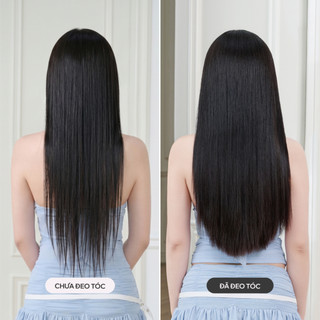Bộ Tóc Kẹp 3 Phím CAPELLI Thẳng Silky Straight 50cm