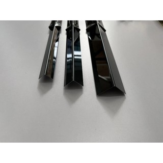 Nẹp V Inox 304 Vát Cạnh dày 0.6mm dài 2.44m đủ kích thước màu sắc| Inox 304 Bo Góc Tường Nội Thất (vận chuyển cắt đôi)