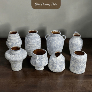 Bình Hoa Bát Tràng Men Vân Mây Nhiều Kiểu Dáng Decor/Cắm Hoa Nghệ Thuật