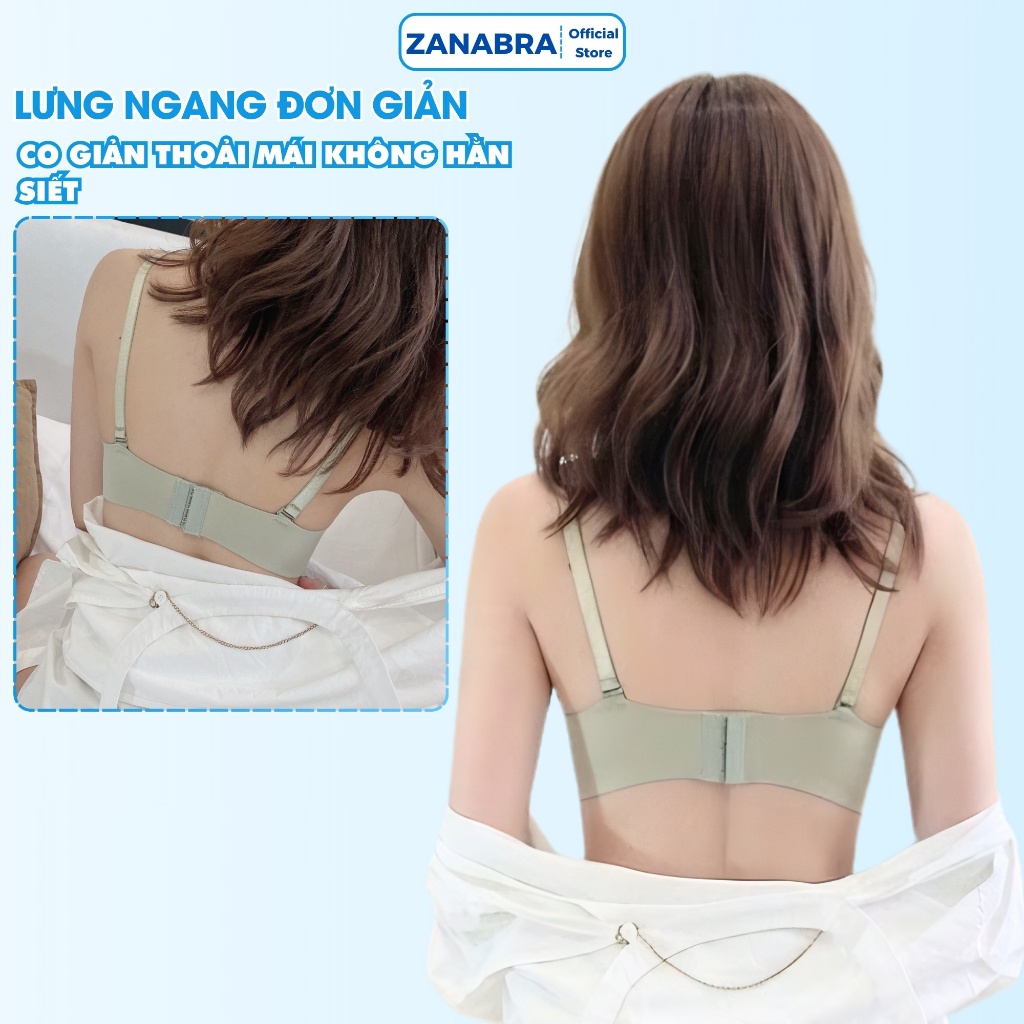 Combo 3 Áo Ngực Đúc Su Trơn Mút Vừa, Áo Lót Nữ Không Gọng Nâng Vòng 1 Tinh Tế ZANABRA A820