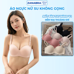 Áo Ngực Su Non Mút Vừa Nâng Ngực Tạo Khe, Áo Lót Không Gọng Quai Su Mềm Mại A820