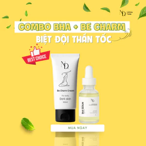 Combo Be Charm Cream 100ML & BHA Serum 8% ND 15ML Giảm Mụn, Giảm Thâm Body 6in1