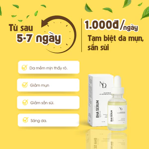 BHA ND tẩy tế bào chết hóa học, hỗ trợ giảm mụn Face & Body,... - BHA Serum 8%
