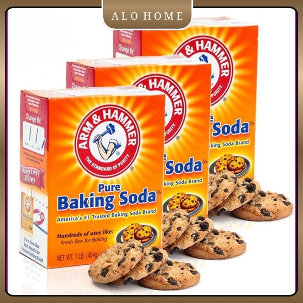 Baking Soda ALOHOME 454g Bột Nở Đa Năng Dùng Làm Bánh, Vệ Sinh Nhà Cửa Và Khử Mùi Tiện Dụng