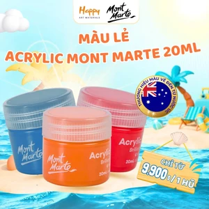 Hũ màu Acrylic Mont Marte vẽ đa chất liệu dung tích 20ml