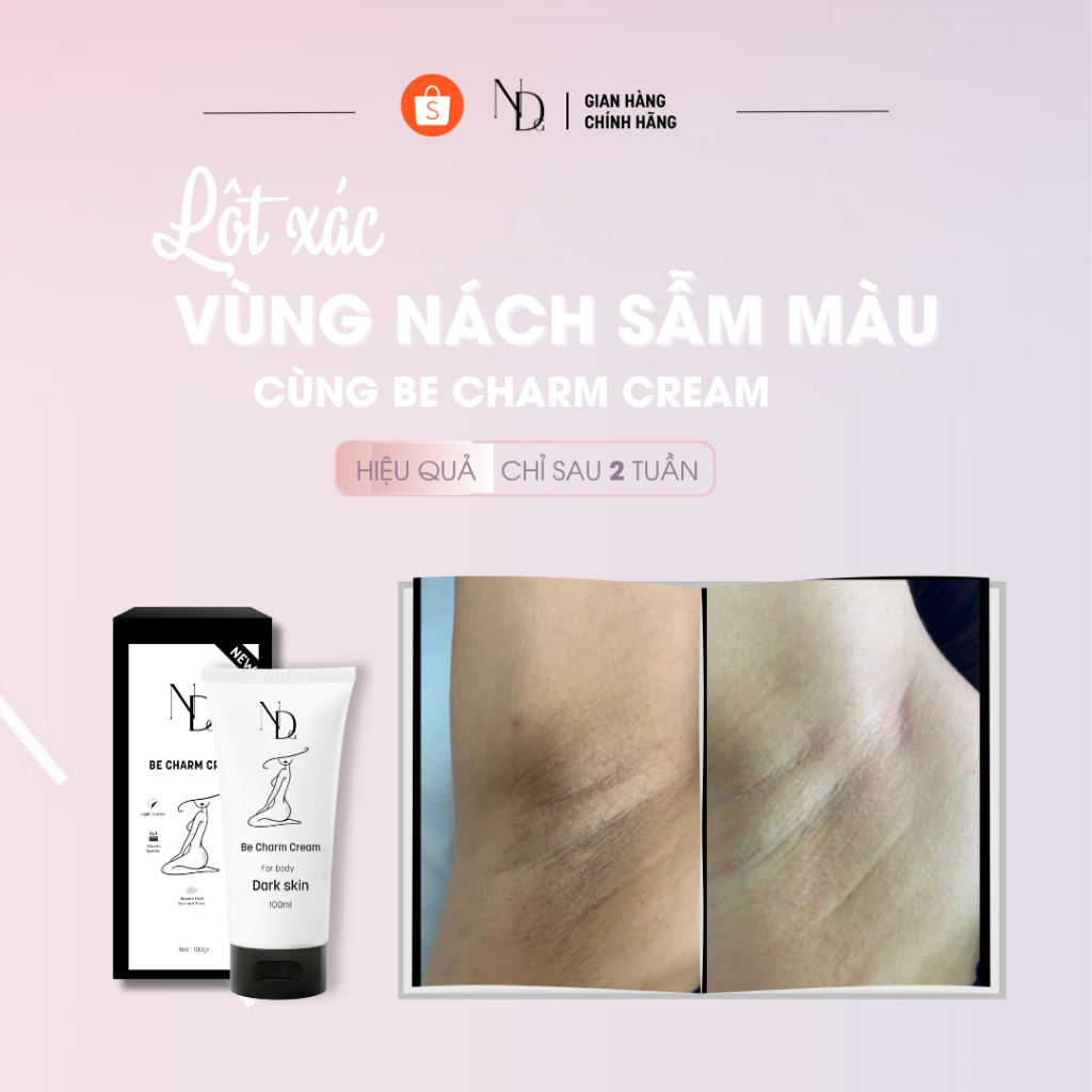 COMBO Cải Thiện Thâm Body và mụn lưng Be Charm Cream và  Bha Serum 8% ND