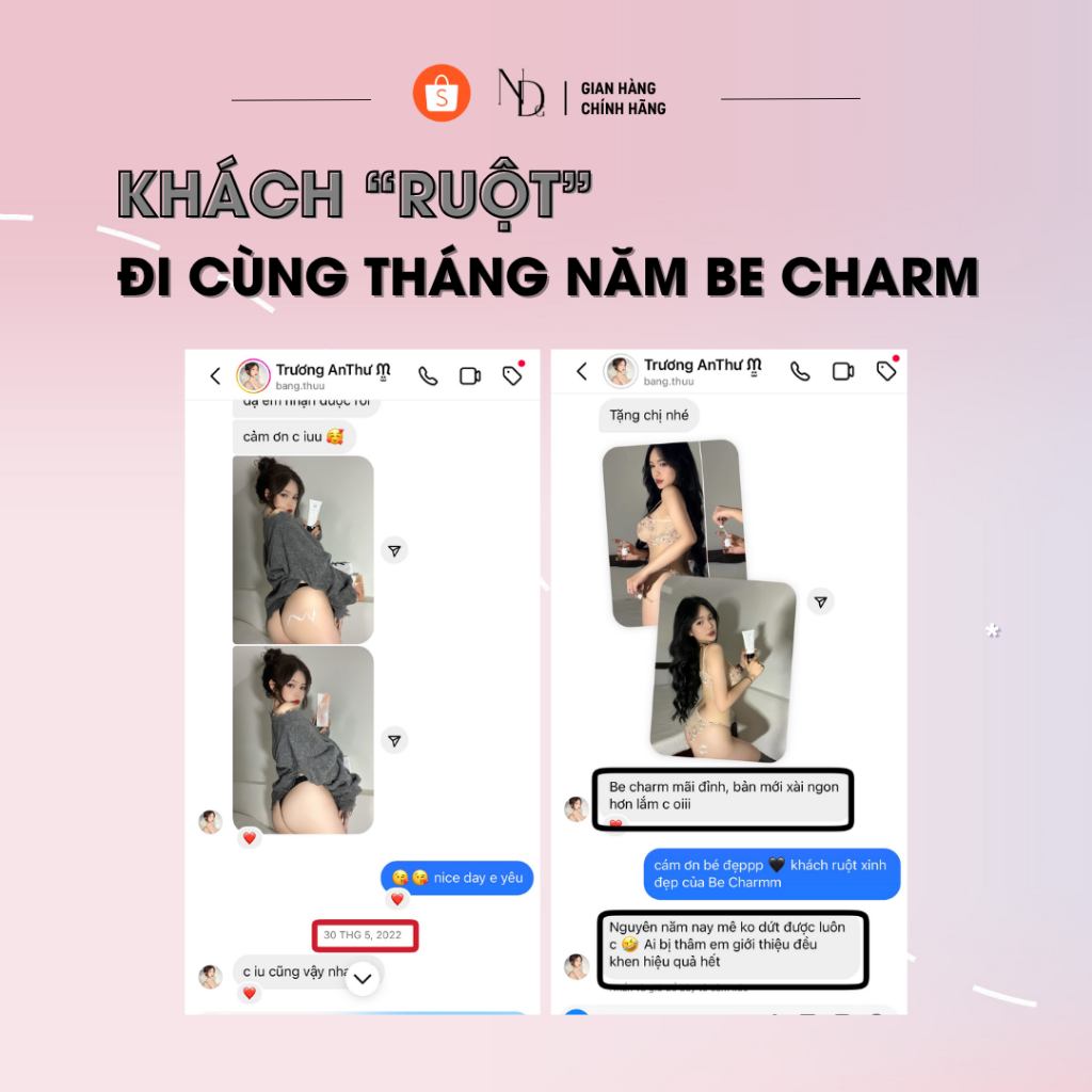 Kem làm mờ thâm mông body đa năng 6in1, săn chắc, giảm thâm sần BE CHARM CREAM 100ml ND