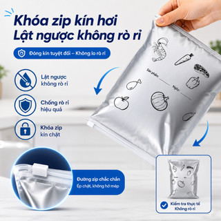 10-30 Túi giữ tươi nhôm mới với kích thước hoàn chỉnh Hiệu quả giữ tươi tốt cho thịt trái cây và rau quả