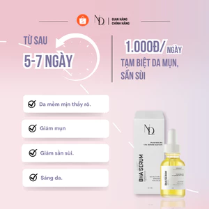 Serum BHA giảm mụn, tẩy tế bào chết hóa học, thu nhỏ lcl,... dùng cho Face & Body BHA ND 8% 15ml