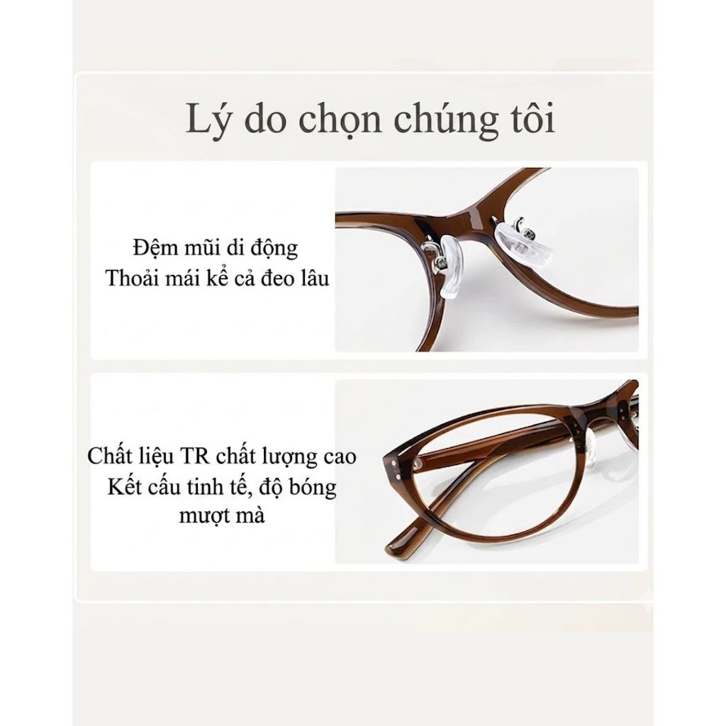 Kính Mắt Thời Trang INNI Chống Ánh Sáng Xanh, Kính Mắt Mèo Phong Cách Retro, Màu Lạnh Tôn Da - 23135