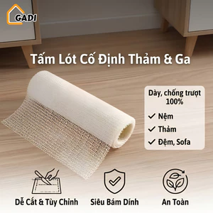 Tấm Lót Chống Trượt Ga Giường Sofa GADI, Cấu Trúc Lưới Hình Học Cố Định Chắc Chắn Kháng Khuẩn