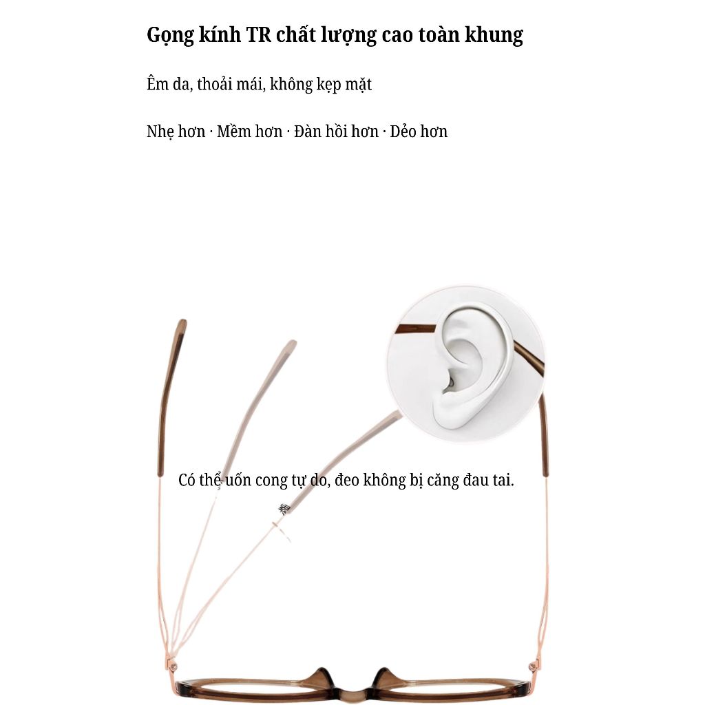 Kính Mắt Thời Trang MOCO 23130 Form Mắt Mèo Hottrend, Chống Ánh Sáng Xanh, Lắp Tròng Cận Đeo Gọn Mặt