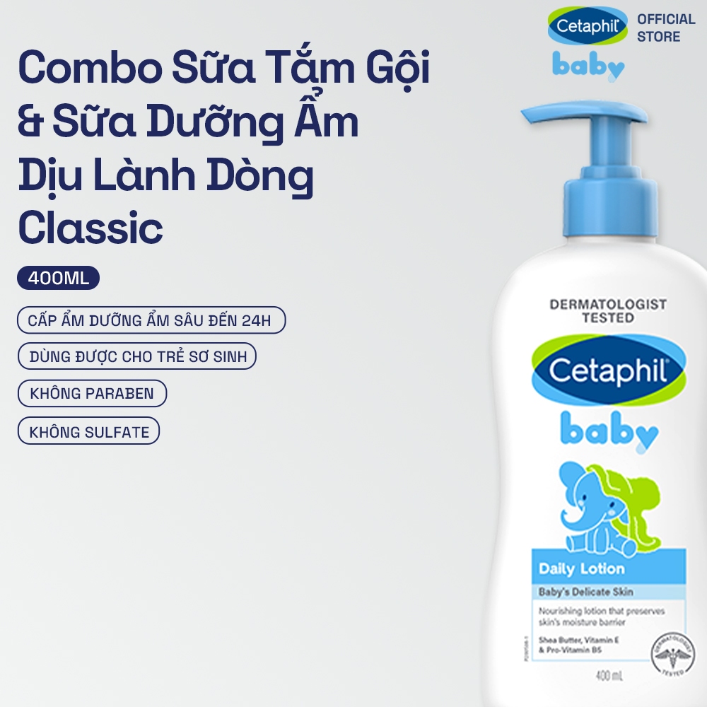 [HANNAH x CETAPHIL] Sữa dưỡng ẩm dịu lành CETAPHIL BABY DAILY LOTION DAILY 400ML