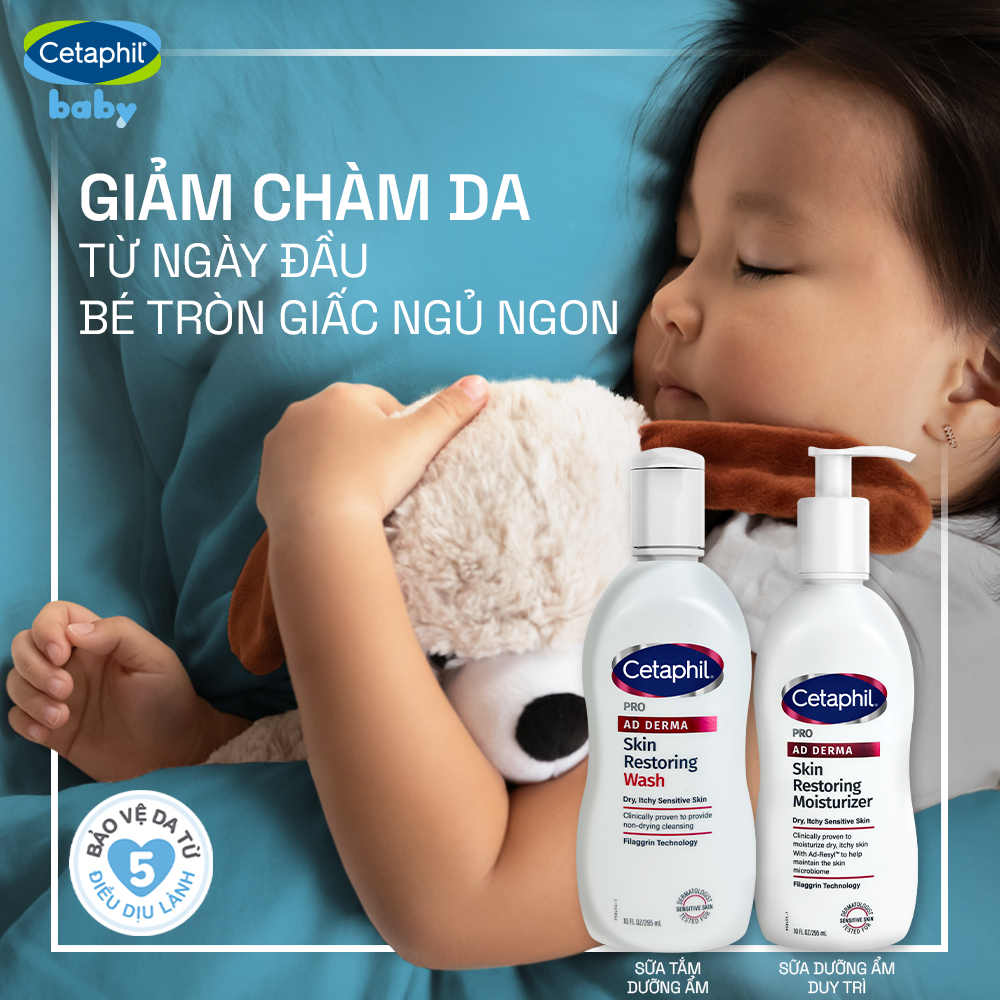 Combo Sữa Tắm & Sữa Dưỡng Ẩm dành cho da khô, ngứa Pro AD Derma Wash 295ml & Pro AD Derma Moisturizer 295ml
