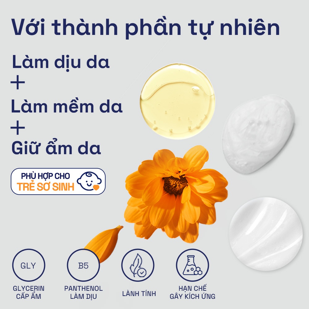 Combo dự sinh 3 bước chăm sóc da bé toàn diện Dầu Massage 200ML + Sữa tắm gội 230ML + Kem dưỡng ẩm 100G Cetaphil Baby
