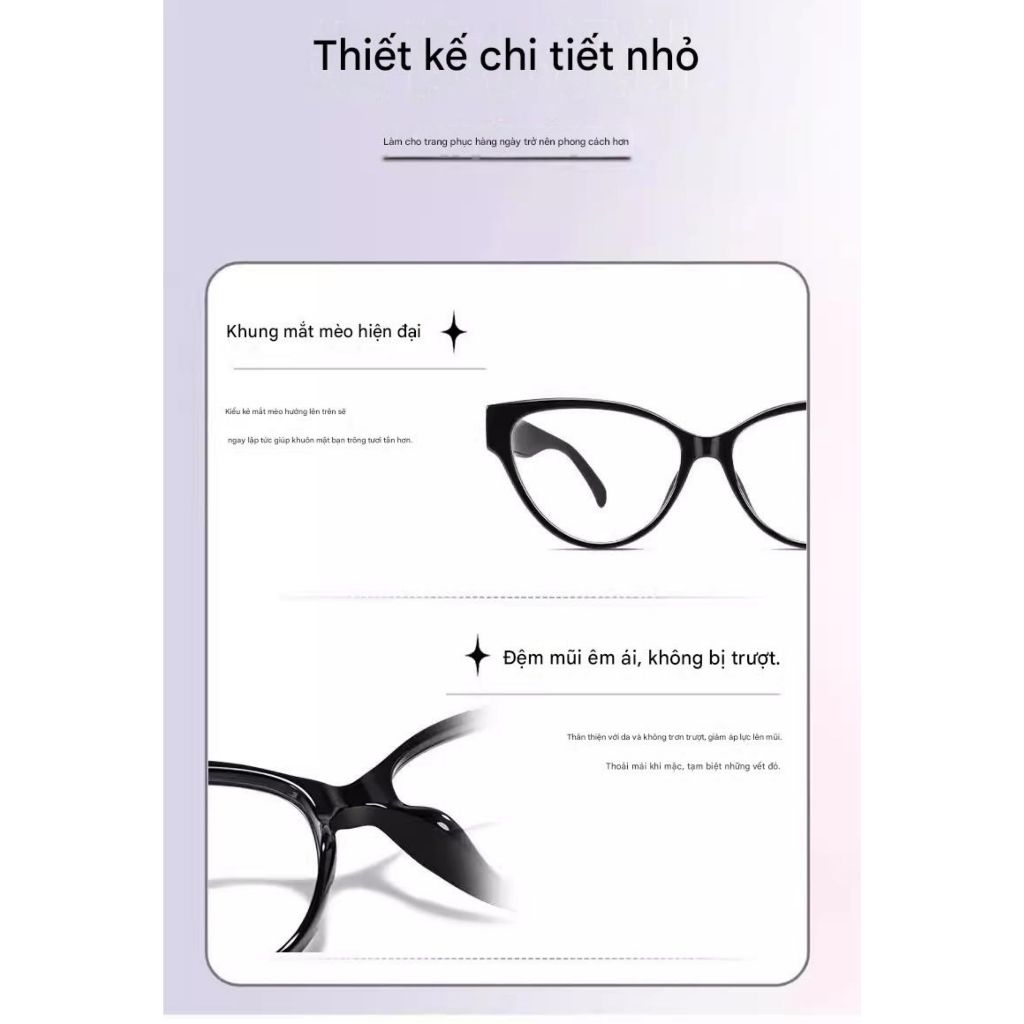 Kính Cận Thời Trang MOCO 7065 Form Mắt Mèo, Chống Ánh Sáng Xanh, Phong Cách Hàn Quốc