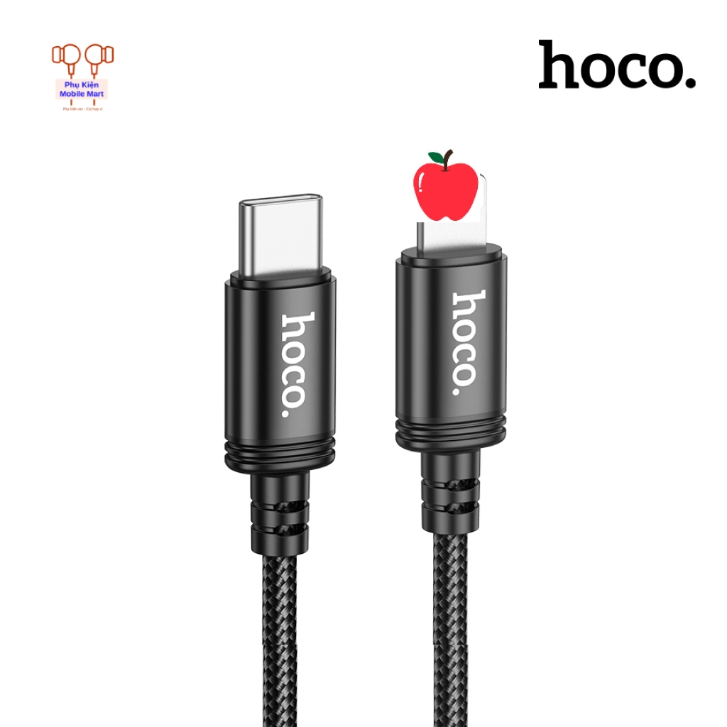 Cáp Sạc Nhanh Type C - Ligh 2m cho dòng 7/ 8/ 11/ X/ Xs/ 14 HOCO – Dây Sạc Nhanh