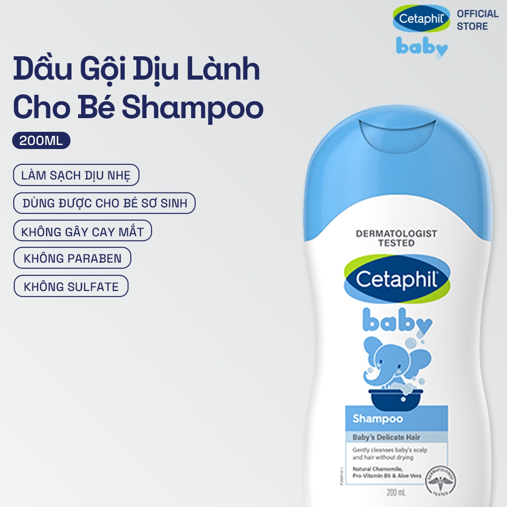 Dầu gội dịu lành CETAPHIL BABY SHAMPOO 200ML