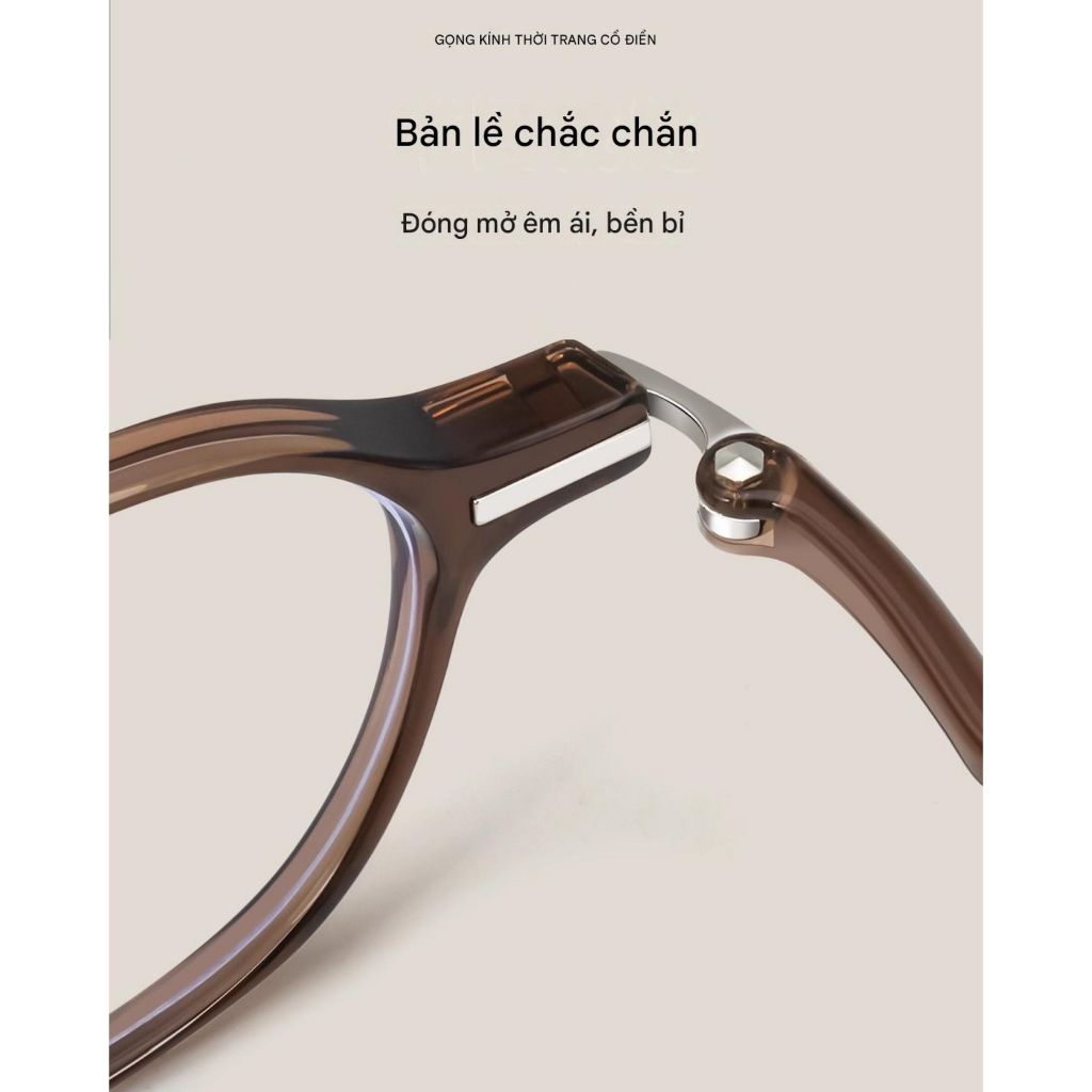 Kính Cận Gọng Oval MOCO Gọng Dẻo Nhẹ, Chống Ánh Sáng Xanh Bảo Vệ Mắt Phù Hợp Đi Học Đi Làm 6613