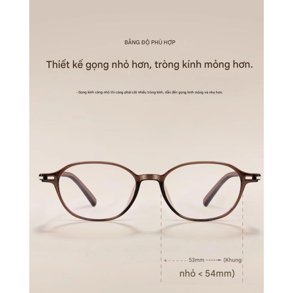 Kính Cận Gọng Oval MOCO Gọng Dẻo Nhẹ, Chống Ánh Sáng Xanh Bảo Vệ Mắt Phù Hợp Đi Học Đi Làm 6613