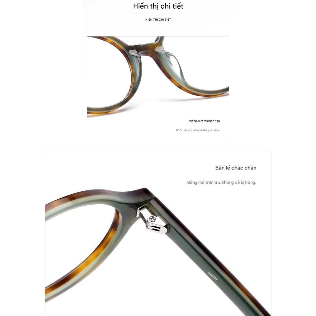 Kính Mắt Thời Trang INNI Form Oval Hợp Mọi Dáng Mặt, Kính Học Sinh Sinh Viên Có Thể Lắp Độ Cận -8824
