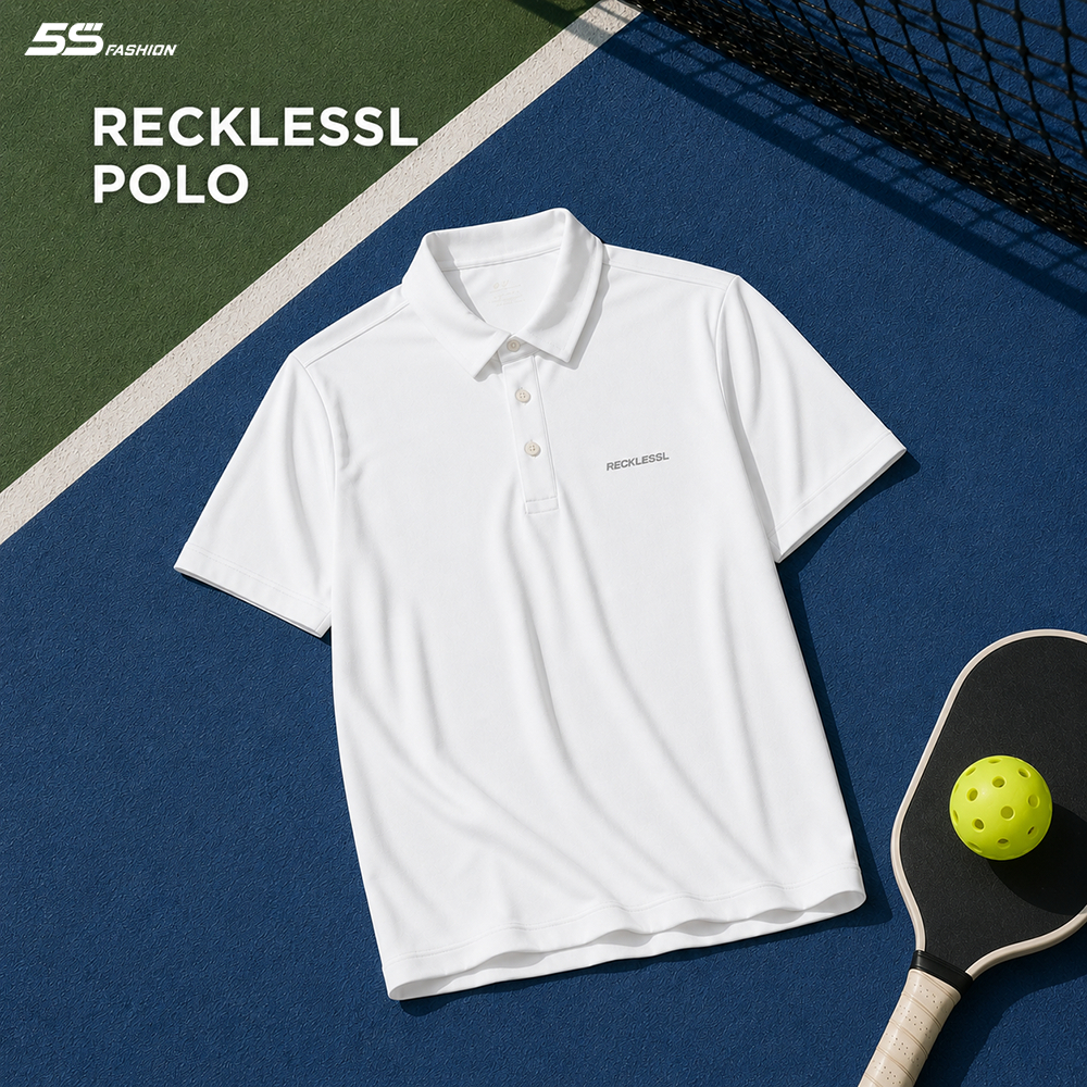 [OUTLET] Áo Polo Nam RECKLESSL 5S FASHION In Đơn Giản Phom Slimfit Thoáng Khí, Khô Nhanh MBAPC26008