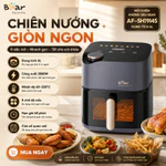 [Tặng khay lọc dầu] Nồi chiên không dầu BEAR 6L AF-5H19I45 Tiếng Việt Lò Nướng Nồi Chiên Hơi Nước Hấp — ảnh 1