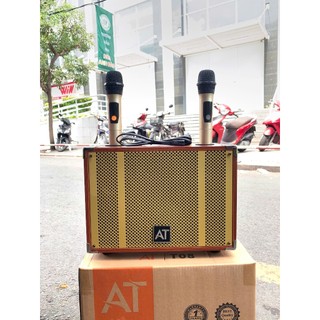 Loa Karaoke AT T8 + T9 Bass 20Cm Kèm 2 Micro, Âm Thanh Đầy Đủ Dải, Bass Chắc – Treble Sáng.