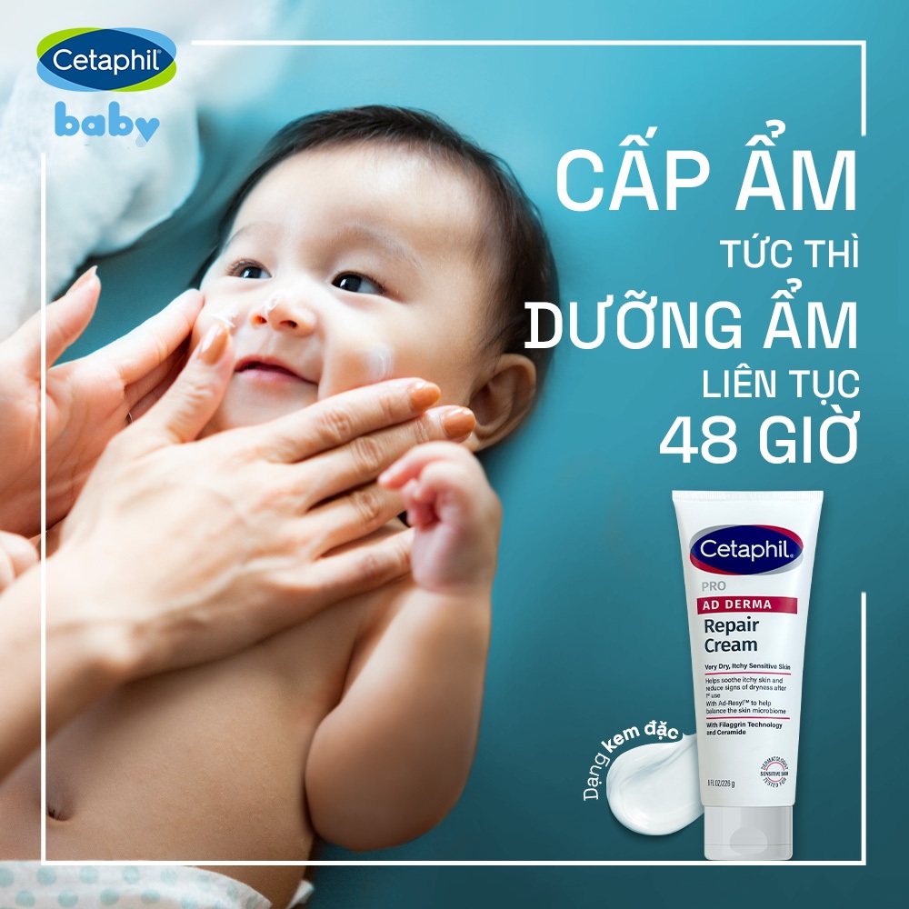 Kem làm dịu và phục hồi dịu lành dành cho da khô, ngứa CETAPHIL PRO AD DERMA REPAIR CREAM 227g