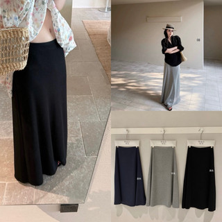𝐏𝐡𝐢𝐞𝐧 𝐖𝐆𝐖𝐄 | (Sẵn) w9725 Chân Váy Thun Dài Midi Cạp Chun Hàn Quốc