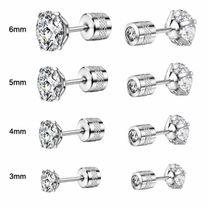 Khuyên tai thép không gỉ, titan, nam nữ unisex cá tính trẻ trung năng động