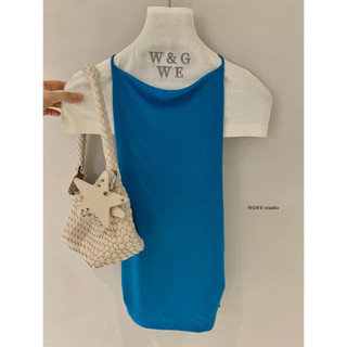 𝐏𝐡𝐢𝐞𝐧 𝐖𝐆𝐖𝐄 | (Sẵn) w9708 Áo Yếm Nhún Eo Cổ Đổ Hở Lưng Ôm Body