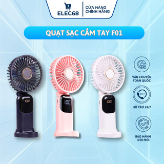 Quạt Sạc Cầm Tay TTP F01, Kèm Dây Đeo và Dây Sạc, Cổ Gấp Tiện Lợi - thietbidienelec68
