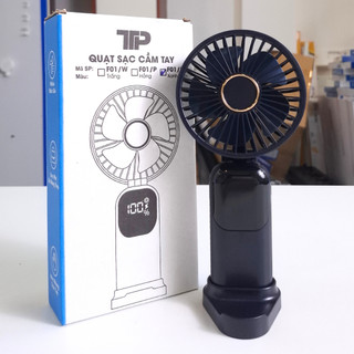 Quạt Sạc Cầm Tay TTP F01, Kèm Dây Đeo và Dây Sạc, Cổ Gấp Tiện Lợi - thietbidienelec68