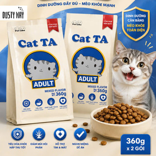 [COMBO 5 TÚI HẠT 360G] THỨC ĂN HẠT CHO MÈO TRƯỞNG THÀNH CAT TA