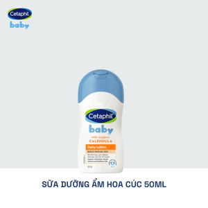 Sữa dưỡng ẩm dịu lành hằng ngày cho bé Cetaphil Baby Daily Lotion with Organic Calendula 50ml