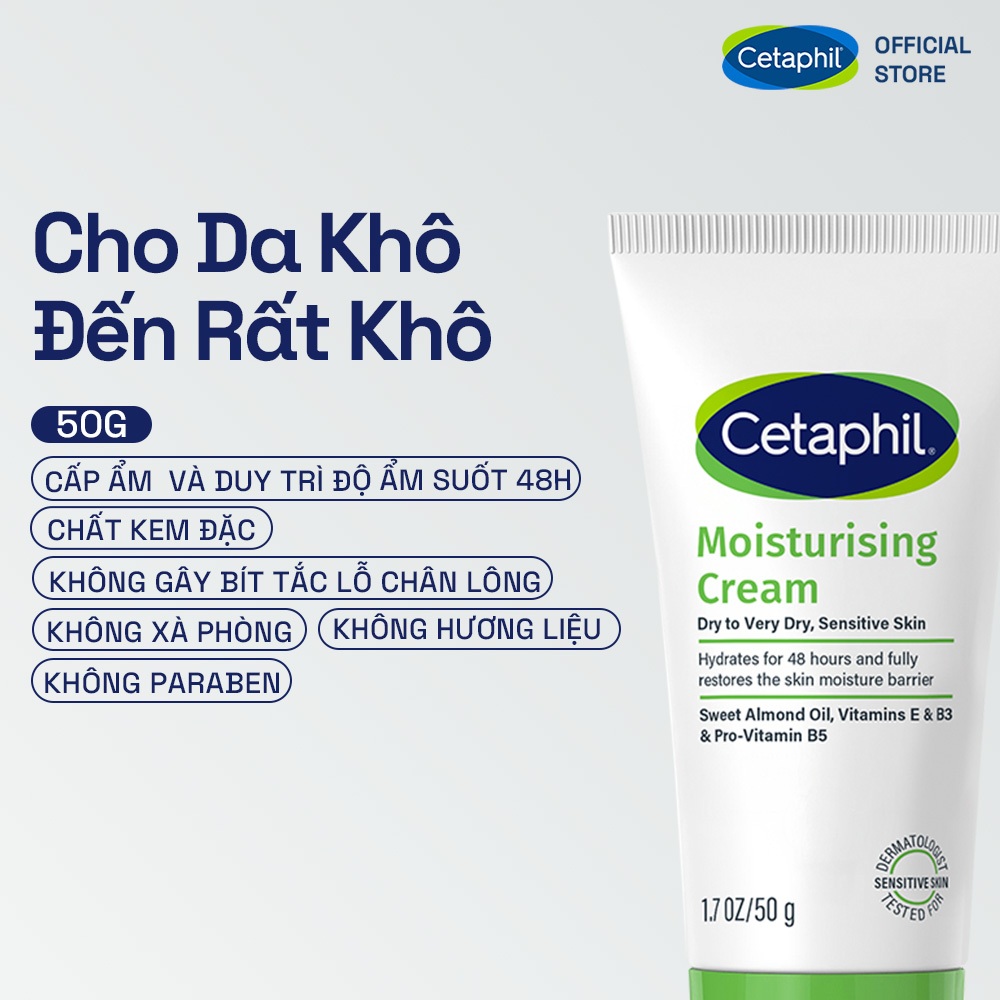 Combo Sữa rửa mặt Gentle Skin Cleanser 473ml + Kem dưỡng ẩm Cetaphil Moisturizing Cream 50g