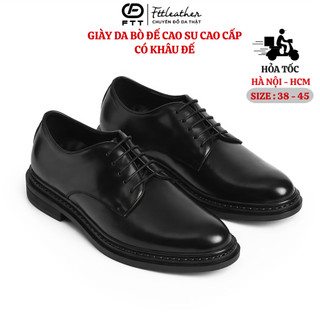 Giày derby nam da bò chính hãng FTTleather, giày tây công sở buộc dây lịch sự size 44,45 F0301