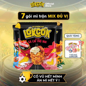 Combo 7 Gói Mì Trộn LOKCOK Đủ Vị - Thực Thần Đường Phố