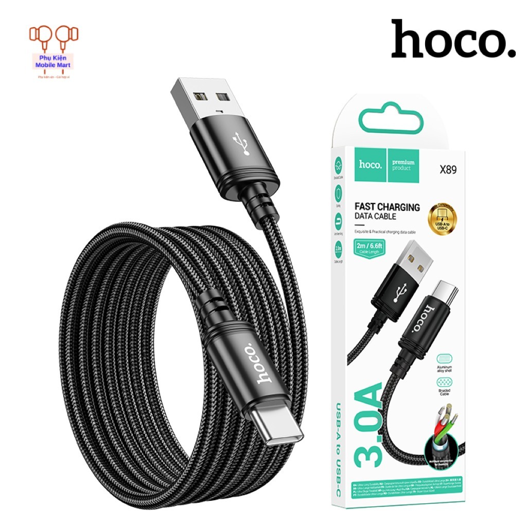 Củ Sạc Nhanh 18W HOCO Kèm Cáp Sạc 2M Type C / Micro / Cáp 3 Đầu Hoặc Củ Riêng – Sạc USB QC3.0