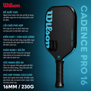 Wilson Cadence Pro 16 Vợt Pickleball Paddle WR181411U2