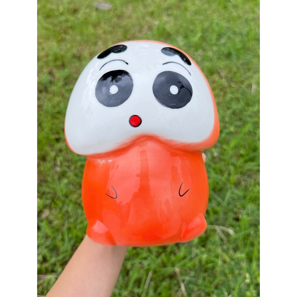 Tiệm Gốm Nhà Beo Heo đất bé Ciu - Gốm Bát Tràng thủ công tỉ mỉ, bóng đẹp, bền màu, kích thước nhỏ gọn, tặng kèm dán