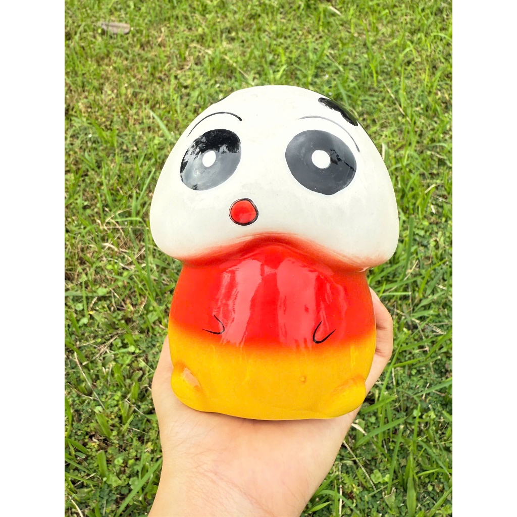 Tiệm Gốm Nhà Beo Heo đất bé Ciu - Gốm Bát Tràng thủ công tỉ mỉ, bóng đẹp, bền màu, kích thước nhỏ gọn, tặng kèm dán