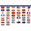 CỜ CÁC NƯỚC QUỐC KỲ KÍCH THƯỚC 14X21CM/QUỐC KỲ CHÂU ÂU CHÂU Á ĐÔNG Á World cup