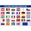 CỜ CÁC NƯỚC QUỐC KỲ KÍCH THƯỚC 14X21CM/QUỐC KỲ CHÂU ÂU CHÂU Á ĐÔNG Á World cup